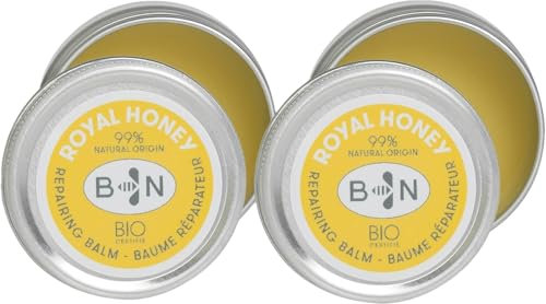 Bee Nature - Lip Balm - Bio-Honig - Nährt und Repariert - Lippenpflege über Nacht - Lippen Gesicht Körper - 99,9% Natürlich - Honig Lippenbalsam - 2 Stücke(2 * 10g)