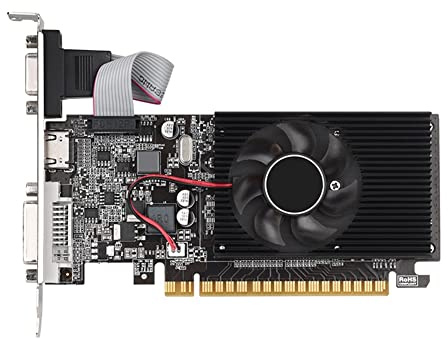 iFutniew GT210 1GB GDDR3 64Bit Scheda Grafica PCle X16 2.0 DVI-D+VGA+HD GPU Computer Desktop