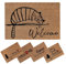 SPOTTED DOG GIFT COMPANY Kokos Fußmatte für Innen - Schmutzfangmatte Natur, Kokosmatte Outdoor Katze Schwarz, Fußabtreter Wetterfest und rutschfest für Flur, Eingangsbereich & überdachten 60x40