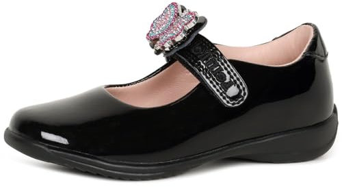 Lelli Kelly Luna 2 Butterfly Dolly Girls School Shoes 9 Black Patent