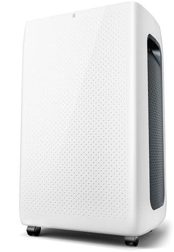 Avalla X-500 Smart 3in1 Dehumidifier 16L/Day, Auto Humidity Sensor, Laundry Drying & Sleep Mode - Digital Display, Touch Control Panel, 24 hr Timer – Ultra Low Running Cost – Whole House 64m³ Coverage