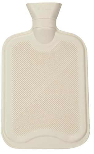 A2Z Varmvatten Flaskor Jul Nyhet Mjukt Fleece Överdrag 2 Liter - Hot Bottle HB1160 Cream