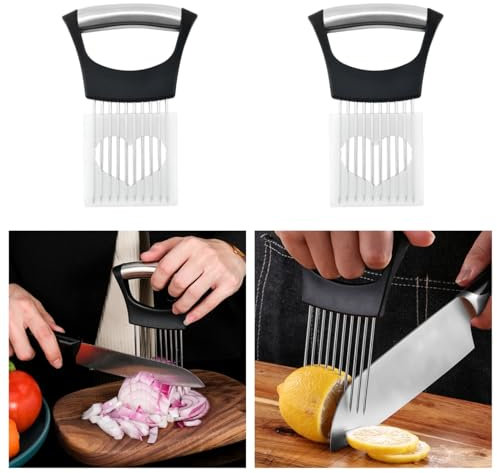 Hachoir à oignon, trancheuse à oignon, coupe-oignon, étui en forme de cœur disponible, trancheuse et hachoir à oignon, coupe-légumes, attendrisseur de viande, attendrisseur de viande. /672(2 Pins+2 Lo