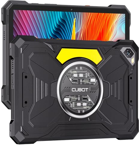 CUBOT Tab Kingkong S - Tablet 10.1 HD+ 90Hz, 16GB RAM (6GB+10GB Ext.), 256GB ROM, 4G Dual SIM, Cámara 48MP, Batería 15300mAh, Android 15, Unisoc T616, Negro.