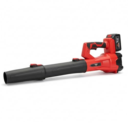Votix Soffiatore a Batteria 21V Senza Fili con Batteria e Caricabatterie, 6 Velocità Fino a 210 km/h, Soffiatore di Foglie Potente per Giardino, Prato e Rimozione Neve