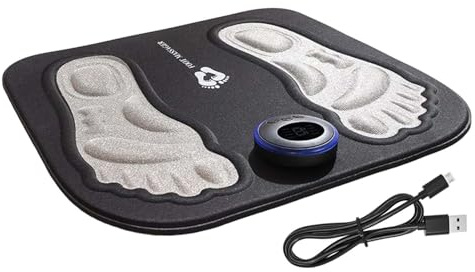 Alfombra Masajeadora de Pies EMS - Dispositivo de Masaje de Pies,Dispositivo de Estimulación Muscular para los - Para Mujeres Hombres Adultos Deportistas Mayores Casa Oficina Viaje Dormitorio Sal