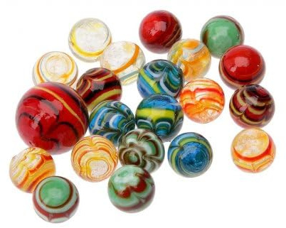 cavernedesjouets Filet 20 Billes 16 mm + 1 calot 25 mm, Theme araignee Spider - Multicolore - Jeu Recreation - Set Jouet Enfant et Carte Animal