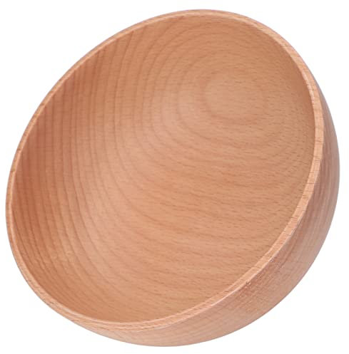 Scodella in legno, Ciotola Rotonda In Legno Ciotola In Legno Di Faggio Per Uso Domestico Per Servire Insalata, Di Frutta, Snack, Pasta Di Riso, Cereali