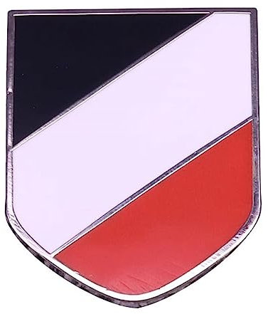 Schwarze und weiße rote Flagge Pin Brosche Deutsch Schild Abzeichen Armee Zubehör