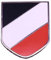 Schwarze und weiße rote Flagge Pin Brosche Deutsch Schild Abzeichen Armee Zubehör