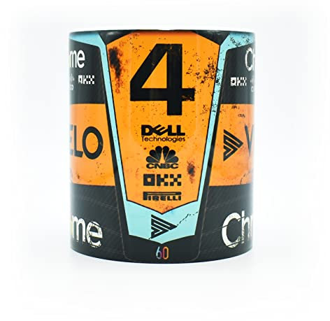 Taza Norris #4 2023 F1 – Fórmula Uno Racing – Café y té – Lando – Fórmula 1 – Arte – MCL – Coche de carreras – Ideas de regalo – Logística de Amazon – Taza – Legacy Legends