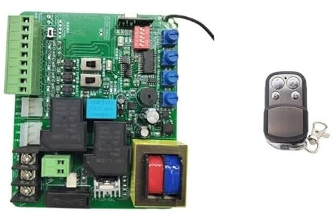 Carte logique de remplacement pour opérateur de portail Panneau de commande for ouvre-porte coulissant AC Panneau de commande Interrupteur de fin de course à ressort magnétique disponible avec fonctio