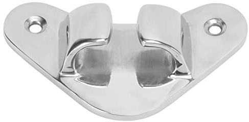 Tbest Calzo de Línea de Cornamusa de Proa Recta de Acero Inoxidable para Barcos, Herrajes Marinos Resistentes, Finamente Pulidos, para Yates, Barcos, Cubiertas, Muelles, Accesorios