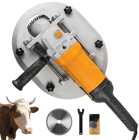 Elektrisk avhorner för nötkreatur och får, 1700 W bärbar hornborttagare med 225 mm skärhuvud, 8 500 varv/min högtemperaturbeständigt verktyg för gård och ranch