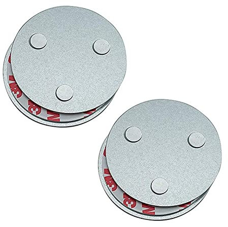 meioro Magnetic Smoke Detector Installation Tool,Quick and Easy Fastening Ceiling Mounted Kit for Smoke Alarm,No Need Drill No Danger 10 Seconds Install (2pcs)
