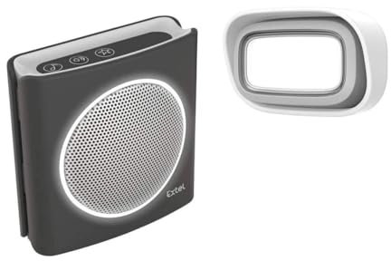 Extel 081737 Carillon Sonnette sans fil Noir 200 m
