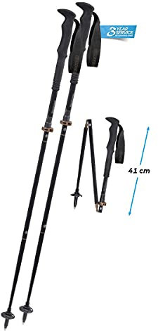 Komperdell Carbon FXP.4 Summit Vario Stöcke, schwarz-Bronze, 115-135