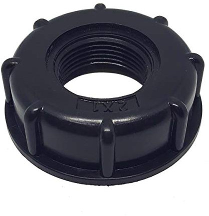 ExcInter IBC Tank Adapter,Inlet: 60mm coarse thread,Outlet size:1,Thread to Hose Faucet Valve Replacement Fittings Garden Supplies Watering