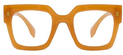 KAEOISFU Übergroße Dicker Rahmen Lesebrille Für Herren und Damen, Stilvoll Große Anti-Blaulicht-Presbyopie-Brille, Mode Unzerbrechlich Rahmen Reading Glasses Anti-Augenermüdung Lesebrillen