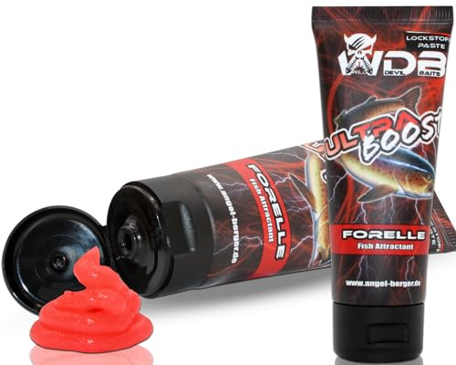 Angel-Berger Wild Devil Baits Ultra Boost Pâte d'appâts pour poissons prédateurs - Attractif de poissons - Pâte aromatisée truite
