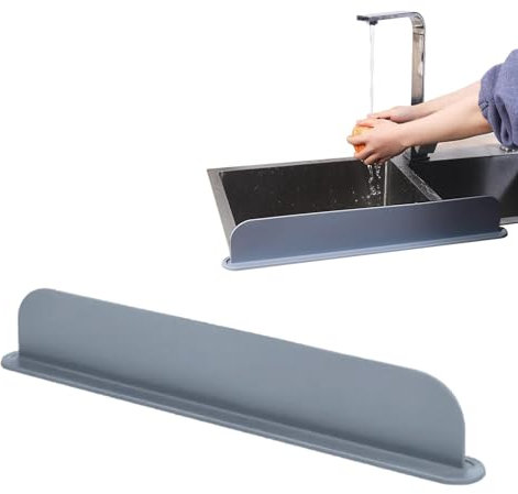 Bvizyelck Protector contra Salpicaduras De Fregadero De Cocina - Protector contra Salpicaduras De Agua De Silicona para Fregadero, Evita Salpicaduras De Agua, Tabla Deflectora De Lavado con Succión
