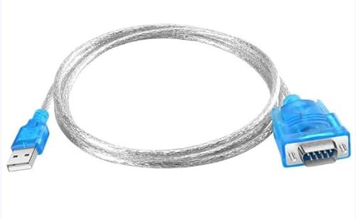 Adaptador USB a Puerto Serie RS232 CH340, Cable USB 2.0 Serial a DB9 9 Pin Macho, Convertidor COM para Conectar Dispositivos Serie como Máquinas CNC, Cámaras Digitales para Windows 10/8/7/Vista/XP