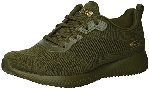 Skechers Women's Squad Tough Talk Sandal, Olive, 7 UK