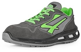 U-Power Red Lion EMOTION ESD S1P SRC, Scarpe Antinfortunistiche Unisex, Scarpe da Ginnastica in Pelle Leggere, Flessibili, Antiperforazione, con Inserto Infinergy, con Puntale in Alluminio (Blue_38)