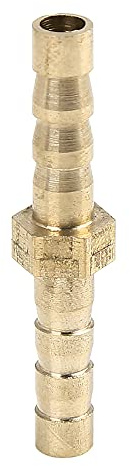 X AUTOHAUX 5mm Brass Barb Hose Fitting Straight Connector Adaptor for Air Water Gas Oil