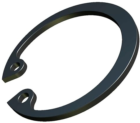 50mm Anillo de seguridad, clips en C internos de retención resistentes, anillos con acabado de fosfato negro de acero al carbono, retenedor de clip de rotor DIN 472 con orificios de agarre (5 piezas)