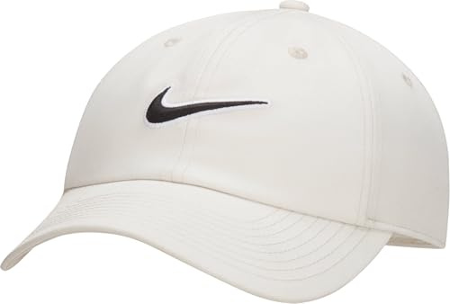 Nike Headwear U NK Club Cap U CB Swsh L, Light Bone/Black, FB5369-072, S/M