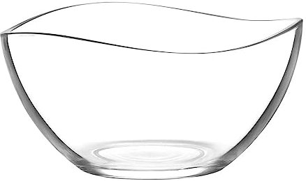 CLEARFEE Salatschüssel aus hochwertigem Glas 1880 ml Deko-Schale spülmaschinengeeignete Glasschüssel Schale Ø 20cm Glas im frischen Design