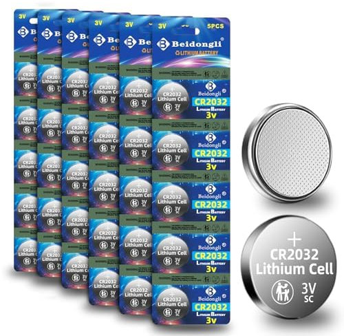 CR2032 3V Lithium Knopfzellen CR 2032 Batterien 30 Stück【5 Jahre Garantie】