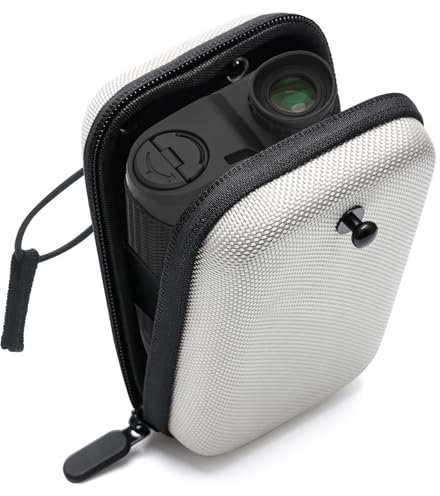 Windspeed Golf-Entfernungsmesser-Hartschalenkoffer, solide Golf-Entfernungsmesser-Tasche mit Schnalle, Universal-Entfernungsmesser-Tasche, Grau+Schwarz, 14x9.5x4.5cm, Tragbar