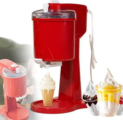 Selbstgemachte Eismaschine mit automatischem Rühren, tragbare Mini-Softeismaschinen, DIY-Küchenfrucht-Softeismaschine, Joghurt-Sorbet-Eiscreme-Werkzeug, for Zapfen, Eisbecher, Schneebecher