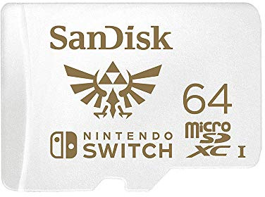 SanDisk 64GB microSDXC UHS-I card for Nintendo Switch - SDSQXAT-064G-GN6ZA