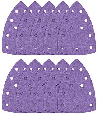 Trend Hojas de lija Delta de circonio de 102 x 151 mm, grano 40, AB/DET/40Z, paquete de 10