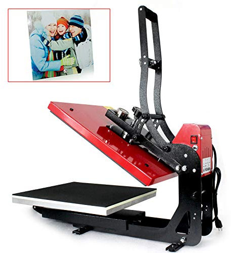 kangten Heat Press Machine, Automatisch Heißpresse Transferpresse Ausziehbare Digitale Sublimationsdruck Maschine 40 X 50CM Heißpressmaschine für T-Shirts Druckmaschine