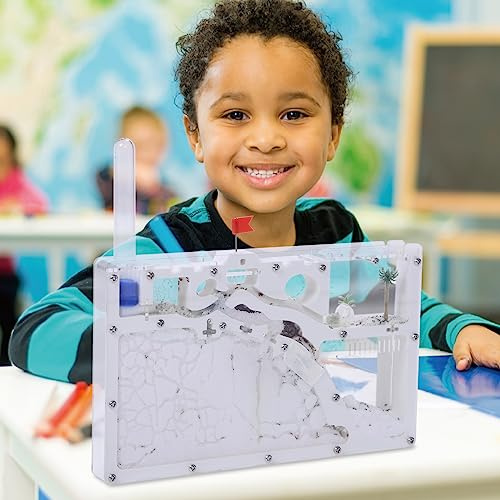 NAVAdeal Sand Ant Farm Castle 2023 Habitat Educational & Learning Science Kit Toy for Kid & Adult, Study of Ecosystem, Behavior of Ant Colony, Explore The World at Home School (Live Ant NOT Included)