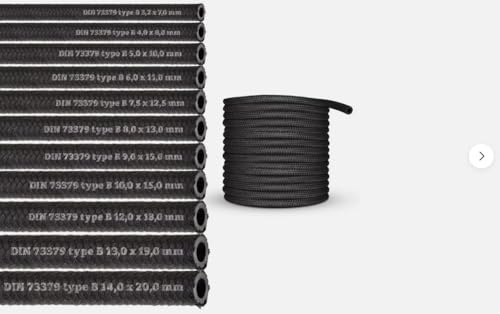 (4mm) 2 mètres Tuyau d'essence Tuyau d'huile Tuyau diesel Tuyau de carburant pour essence carburant diesel huile (NBR DIN-73379-B) (diamètre intérieur : 4,0 mm/diamètre extérieur : 8,0 mm)