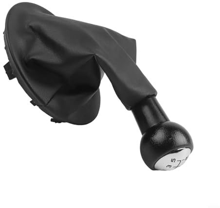 ReachMall Pommeau de levier de vitesse et soufflet de rechange pour Berlingo, pour C3, C5, 207, 307, 308, 607, 608 pommeau de levier de vitesses 5 vitesses manuelles