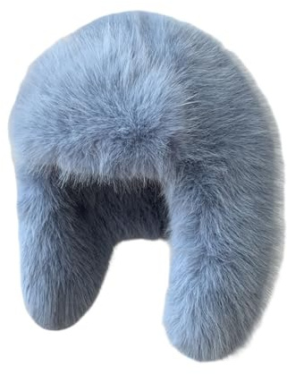 Generisch Gorro de invierno para mujer, gorro ruso de piel de visón sintético, gorro de bombardero, gorro cálido, gorro de esquí para la cabeza, gorro de piel sintética con orejeras