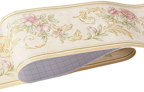 Självhäftande bårder för väggar, Tapet kant PVC självhäftande for kök Badrum Flerfärgad 10cm x 5m(A)