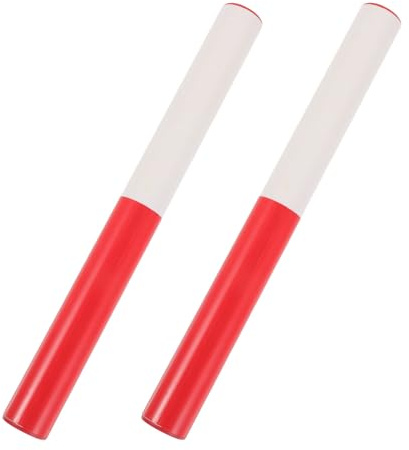 WESIEVYA Bastón de Pase Plástico Abs, 2 Piezas, Ligero y Resistente, Diseño Ergonómico para Pista y Campo, Adecuado para Educación Física y Juegos de Relevos al Aire Libre