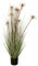 EUROPALMS Sunny-Gras, Kunstpflanze, 120 cm | Blühendes Ziergras im Dekotopf