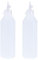 2Pcs Contenitore Per Colla Vinilica - Bottiglie Di Plastica Da 500Ml Con Tappi a Prova Di Perdite Per Colla Liquida, Progetti Fai Da Te E Conservazione Sicura