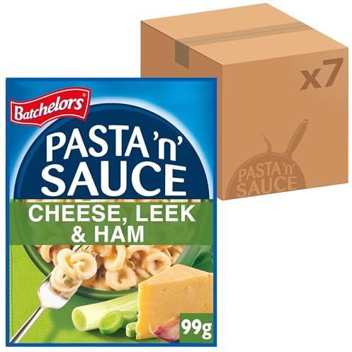 Batchelors Pasta 'n' Sauce Cheese, Leek & Ham Pasta Ready Meal, 99 g Packet (Pack of 7)