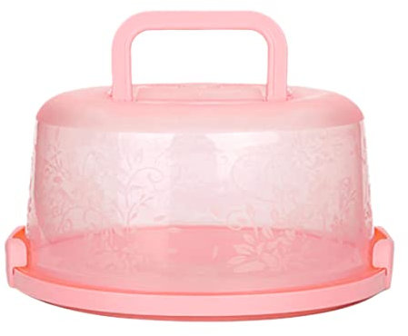 Boîte à gâteau portable Handle de porte-récipient à tarte à tarte à tarte Round Transport du couvercle Lock