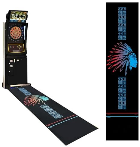 MTTXY Tappetino per Freccette in Gomma con Linee di Lancio, 116x27 Pollici Tappeto per Freccette in Gomma Professionale Antiscivolo Protezione per Pavimenti Insonorizzata Resistente per Il Gioco