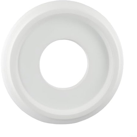 HOHOVYVY Stuckrosette Klein,Deckenrosette Weiß,Runde Medaillon-PU-Dekorative Deckenventilator-Leuchten-Abdeckungsplatte Für Zuhause